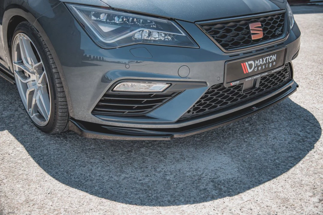 Maxton Design Front Splitter V.5 for Seat Leon MK3.5 Cupra/FR (2017-2019) - Image 2
