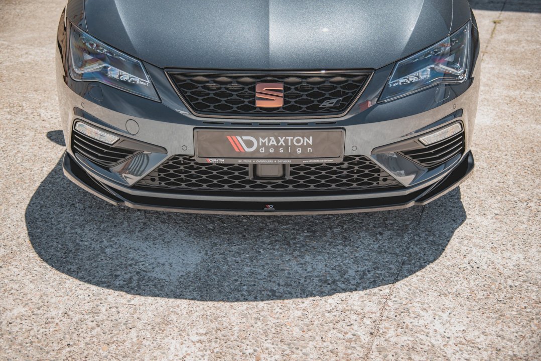 Maxton Design Front Splitter V.5 for Seat Leon MK3.5 Cupra/FR (2017-2019) - Image 3