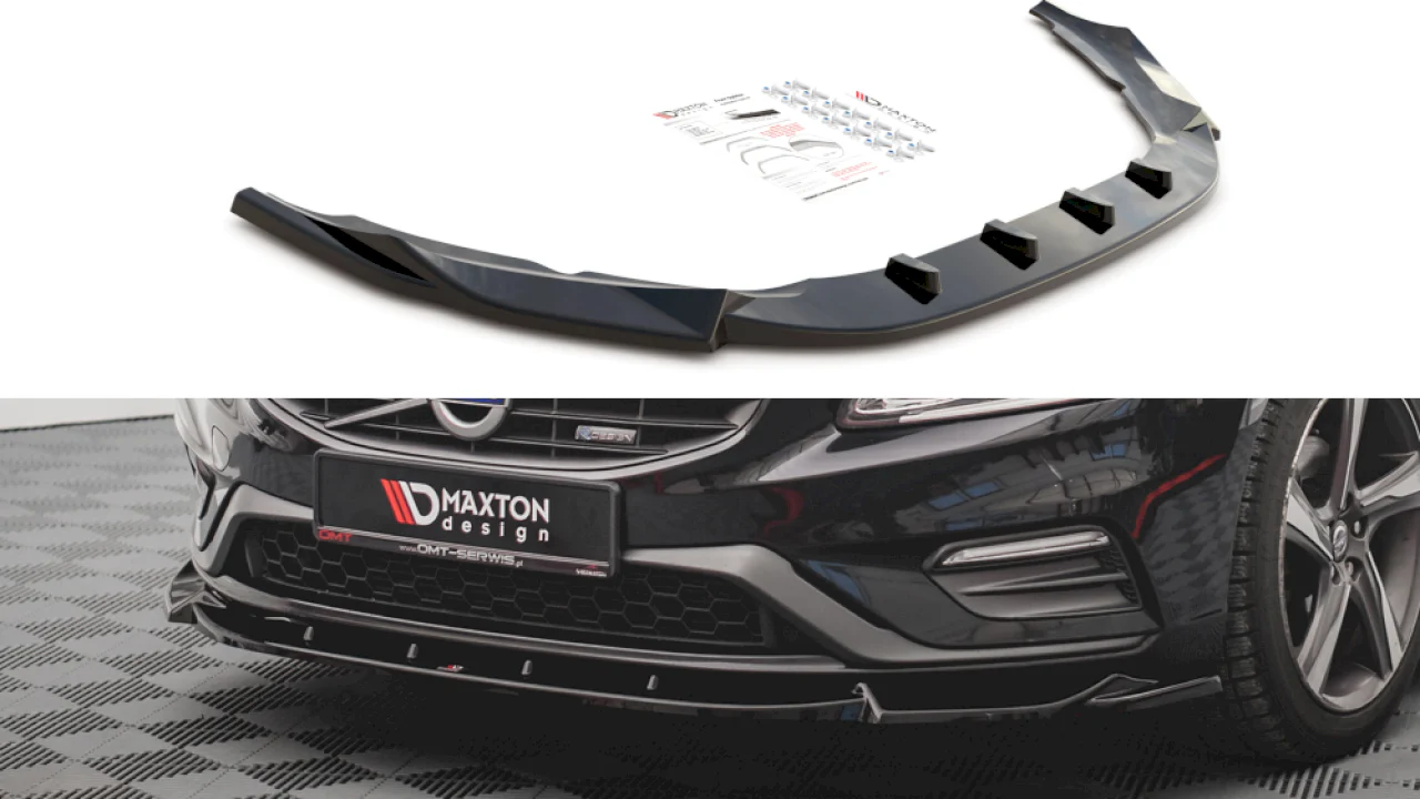 Maxton Design Front Splitter V.1 for Volvo S60 R-Design MK2