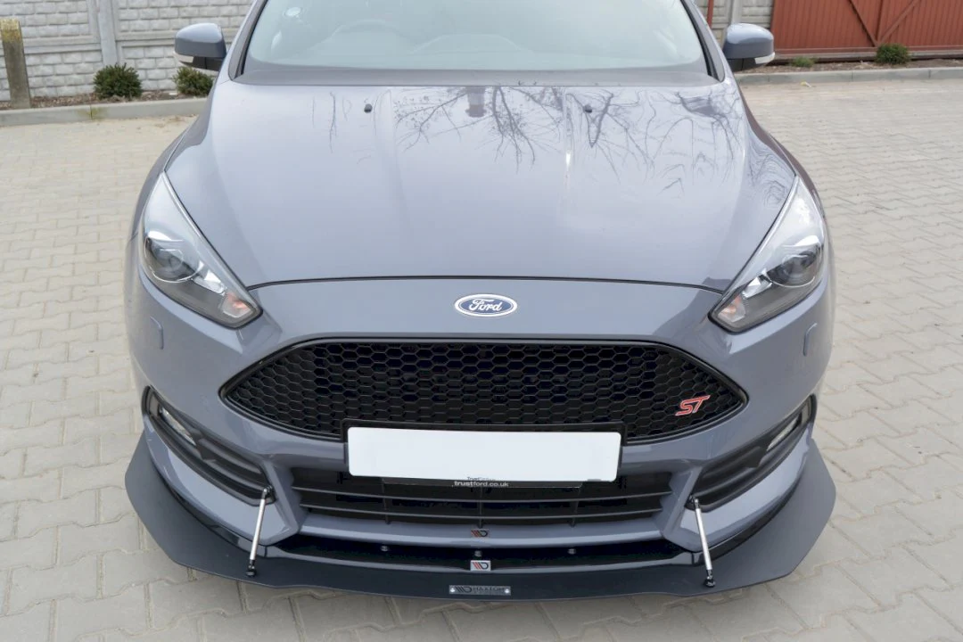 Maxton Design Hybrid Front Splitter V.1 For Ford Focus ST MK3 Facelift Model (2015-2018) - Image 3