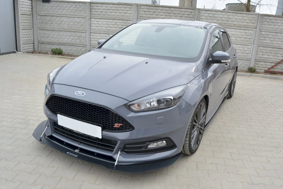 Maxton Design Hybrid Front Splitter V.1 For Ford Focus ST MK3 Facelift Model (2015-2018) - Image 4