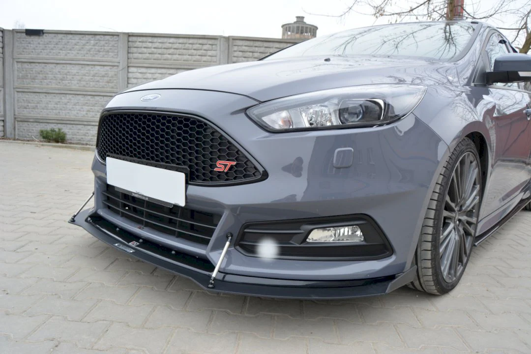 Maxton Design Hybrid Front Splitter V.2 For Ford Focus ST MK3 Facelift Model (2015-2018) - Image 3