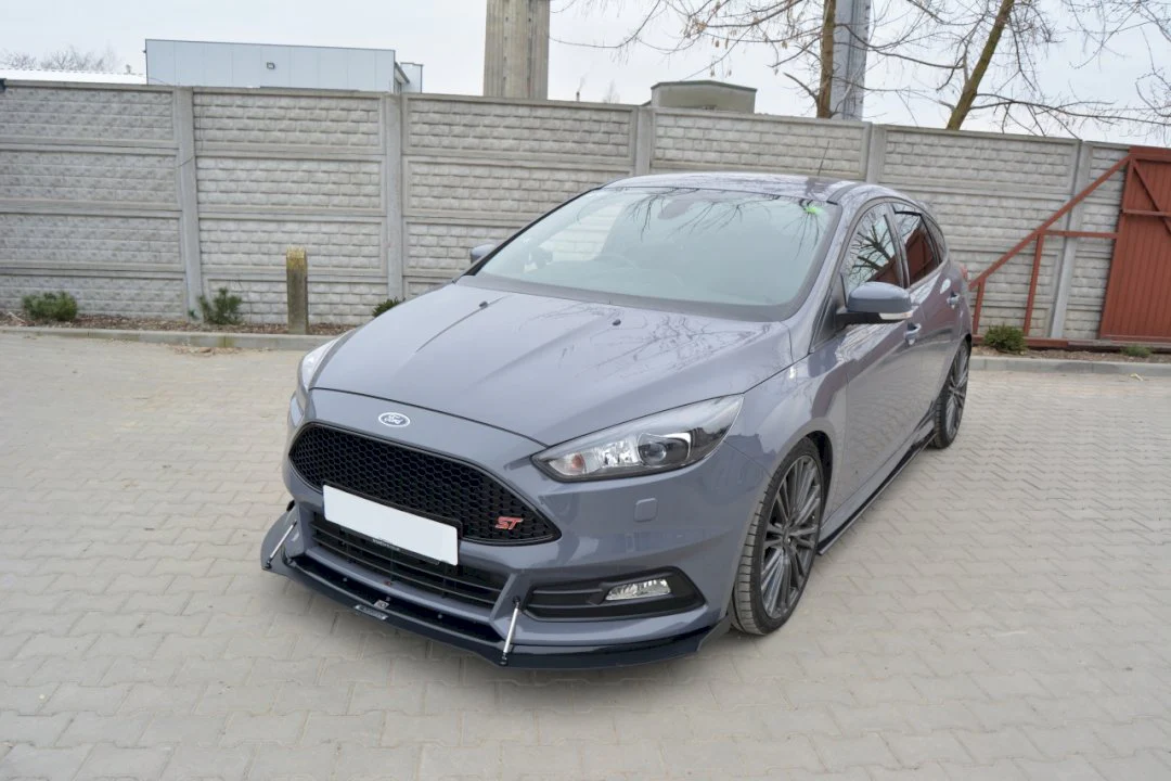 Maxton Design Hybrid Front Splitter V.2 For Ford Focus ST MK3 Facelift Model (2015-2018) - Image 4