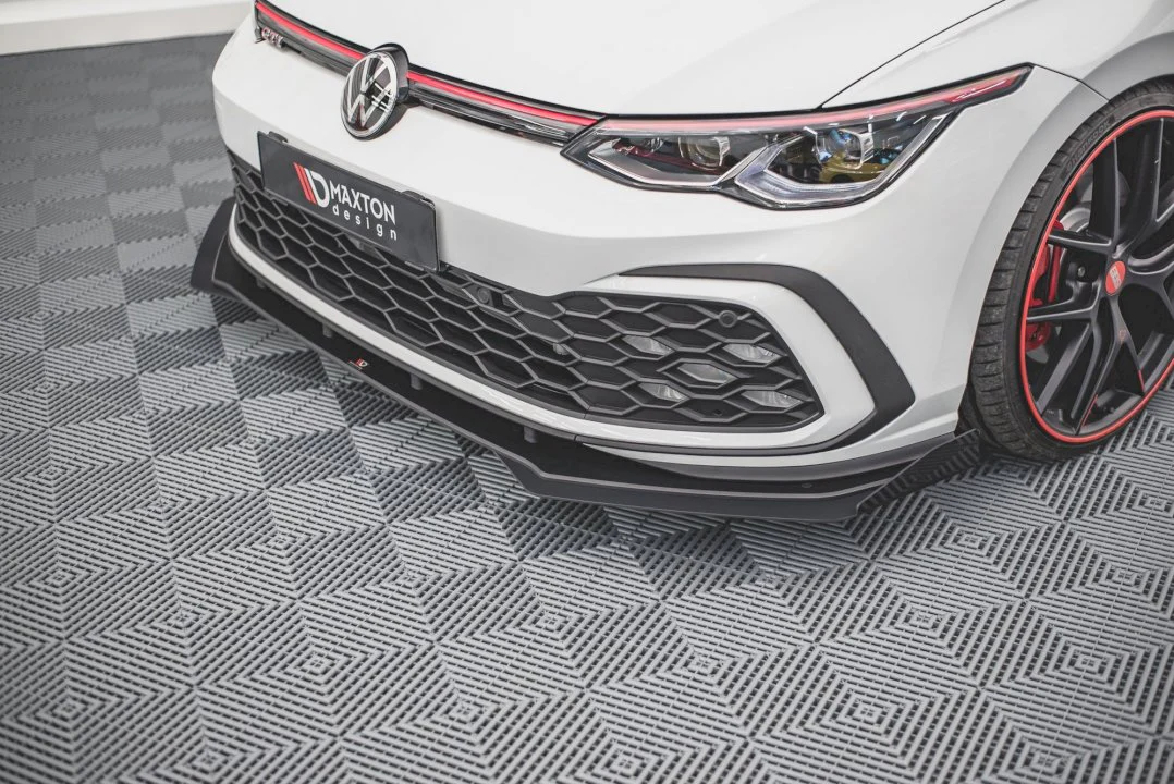 Maxton Design Racing Durability Front Splitter (+Flaps) for Volkswagen Golf MK8 GTI (2020+) - Image 2