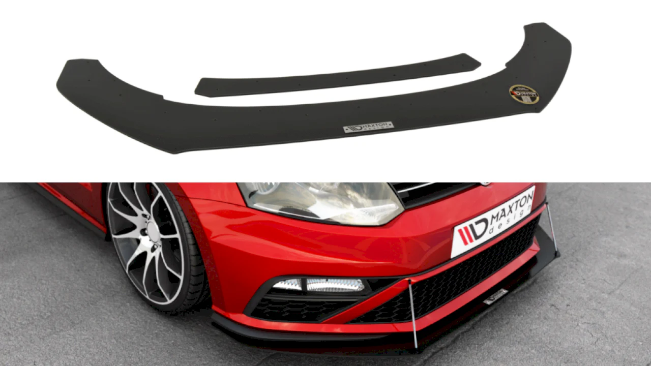 Maxton Design Racing Front Splitter For Volkswagen Polo MK5 GTI (Facelift) (2015-2017)