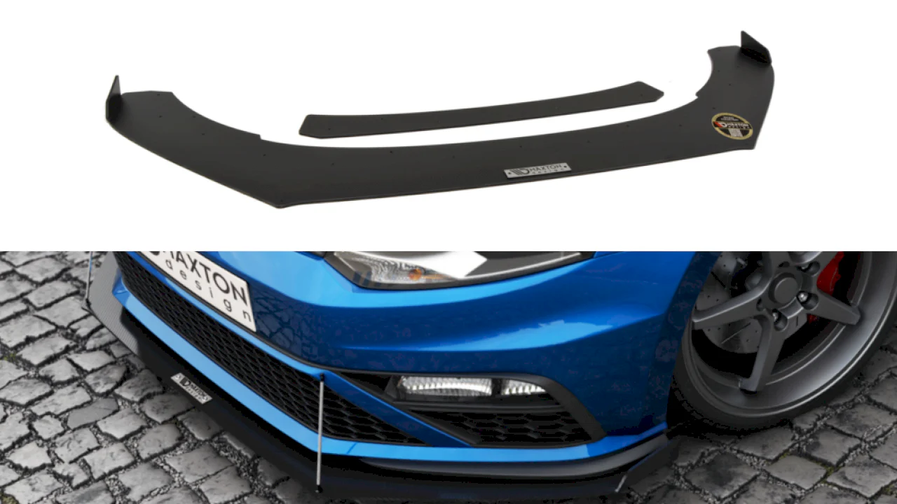 Maxton Design Racing Front Splitter For Volkswagen Polo MK5 GTI (Facelift) (2015-2017) - Image 6