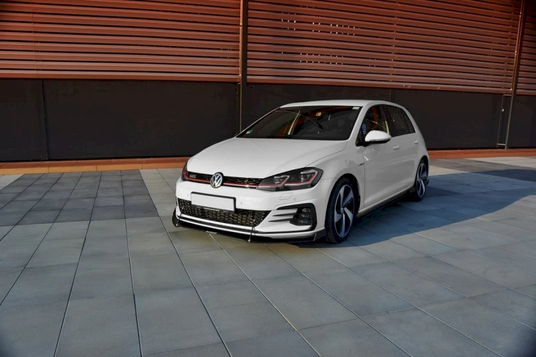 Maxton Design Racing Front Splitter With Tie Bars V.2 For Volkswagen Golf MK7.5 GTI/GTD/GTE (2017-2019) - Image 2
