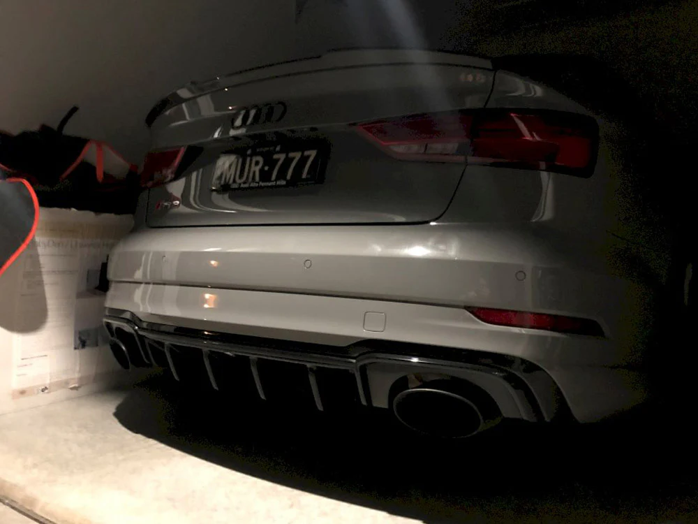 Maxton Design Rear Diffuser for Audi RS3 8V Facelift Sedan (2017-2020) - Image 2