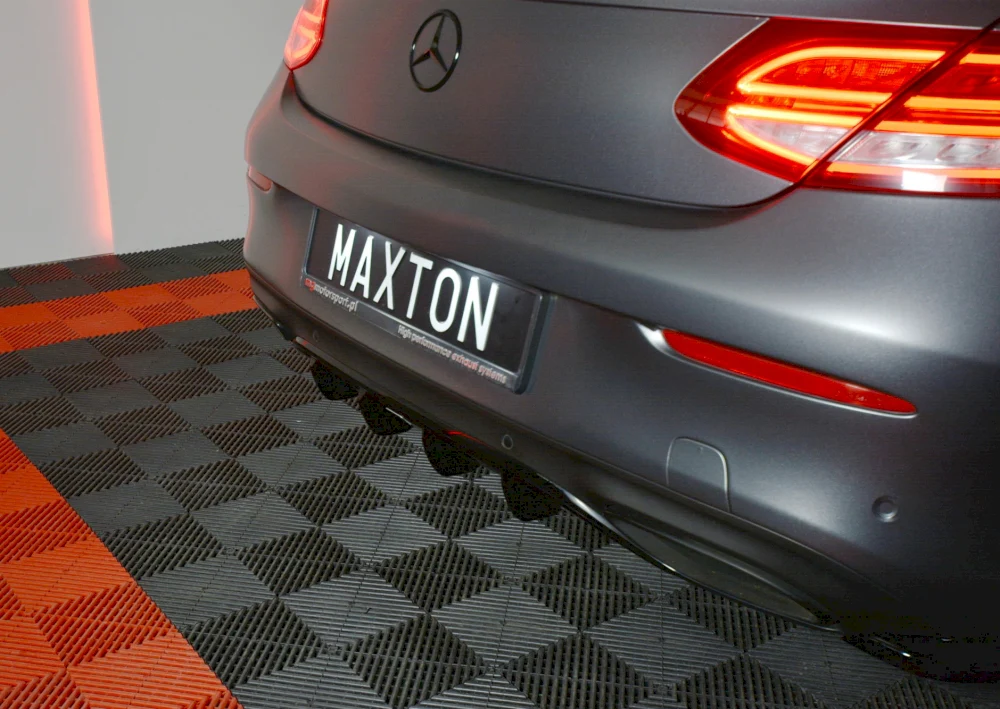 Maxton Design Rear Diffuser for Mercedes C-Class W205 Coupe AMG-Line (2015-2018) - Image 3