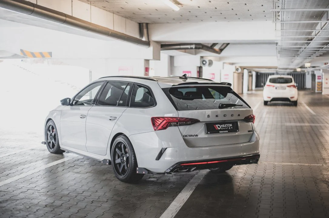 Maxton Design Rear Side Splitters/Spats (+ Flaps) V.2 For Skoda Octavia RS MK4 (2020+) - Image 5