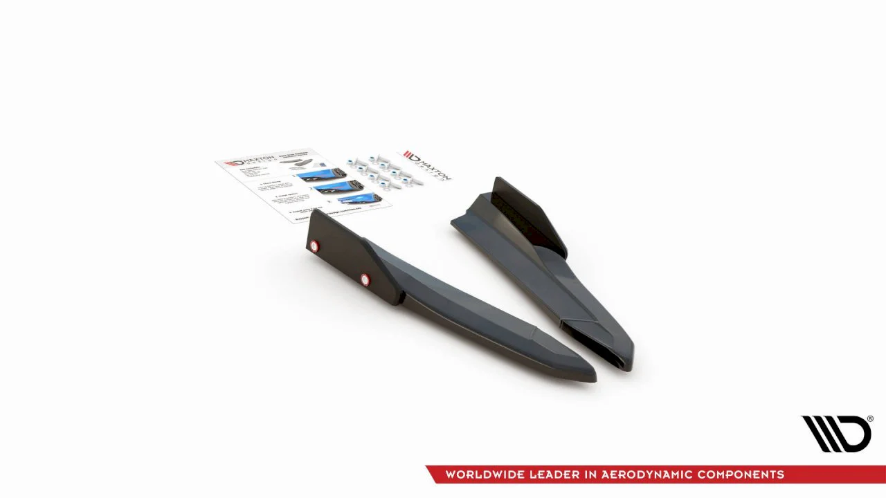 Maxton Design Rear Side Splitters/Spats (+ Flaps) V.2 For Skoda Octavia RS MK4 (2020+) - Image 7