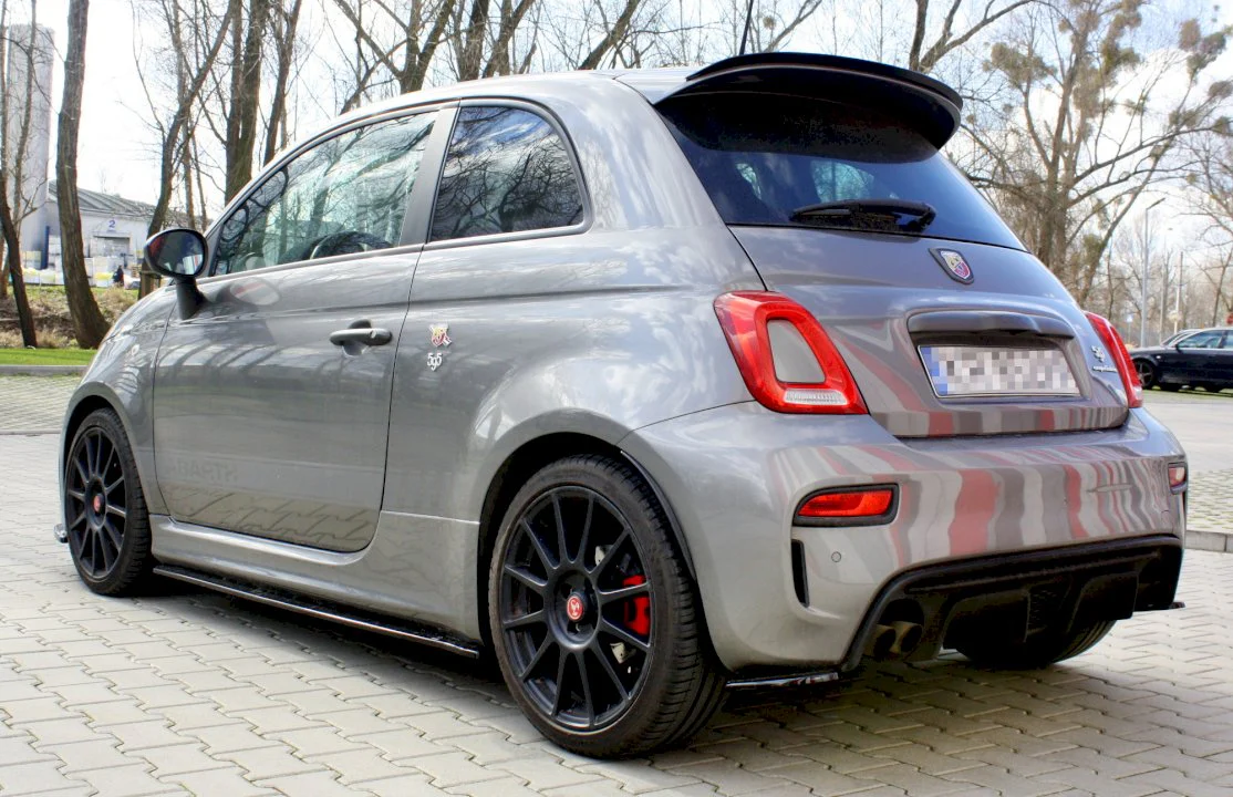 Maxton Design Rear Side Splitters/Spats For Fiat 500 Abarth MK1 Facelift (2016+) - Image 2