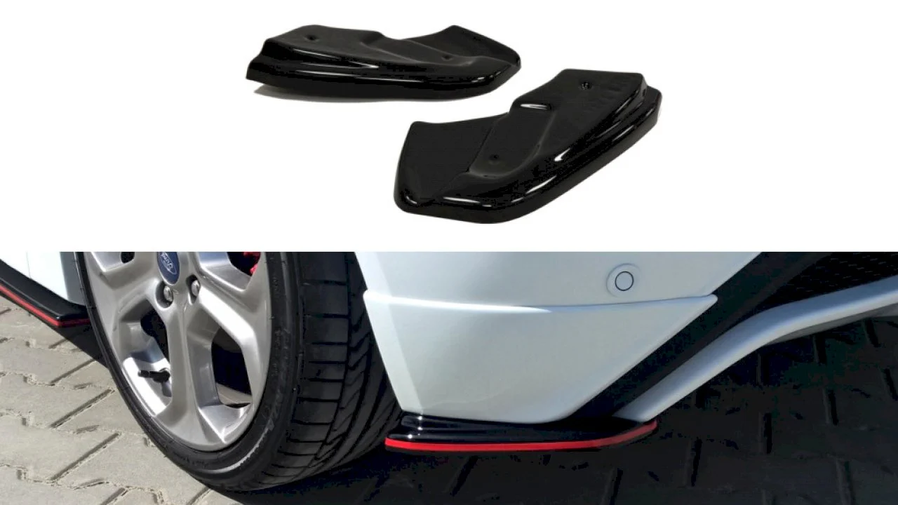 Maxton Design Rear Side Splitters/Spats For Ford Fiesta MK7 ST & ST-Line (2013-2017)