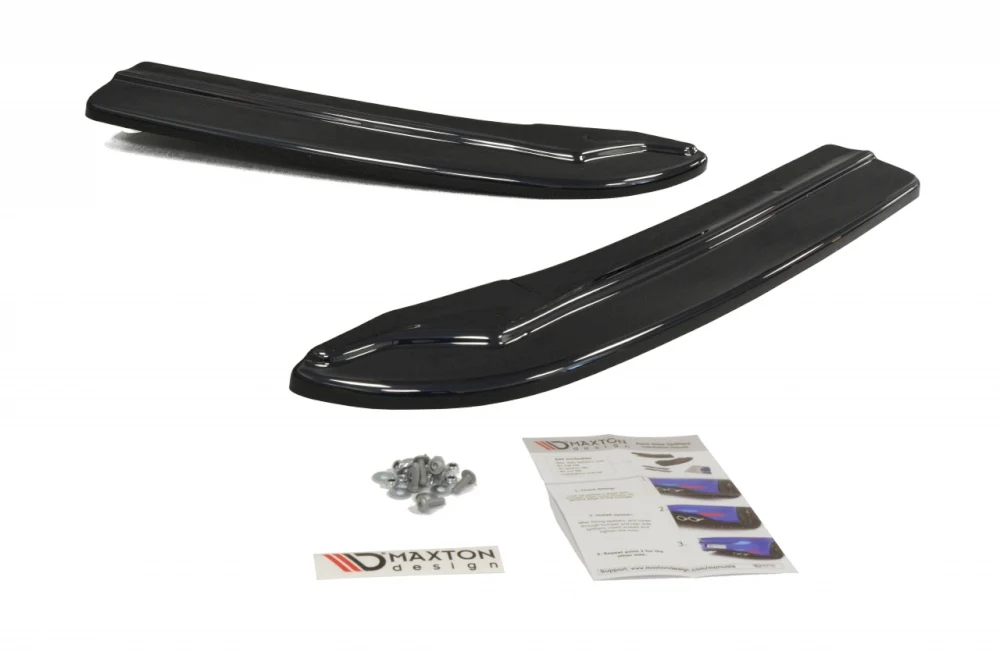 Maxton Design Rear Side Splitters/Spats for Mercedes C-Class W204 AMG-Line (Facelift) / C63 AMG (2011-2014) - Image 5