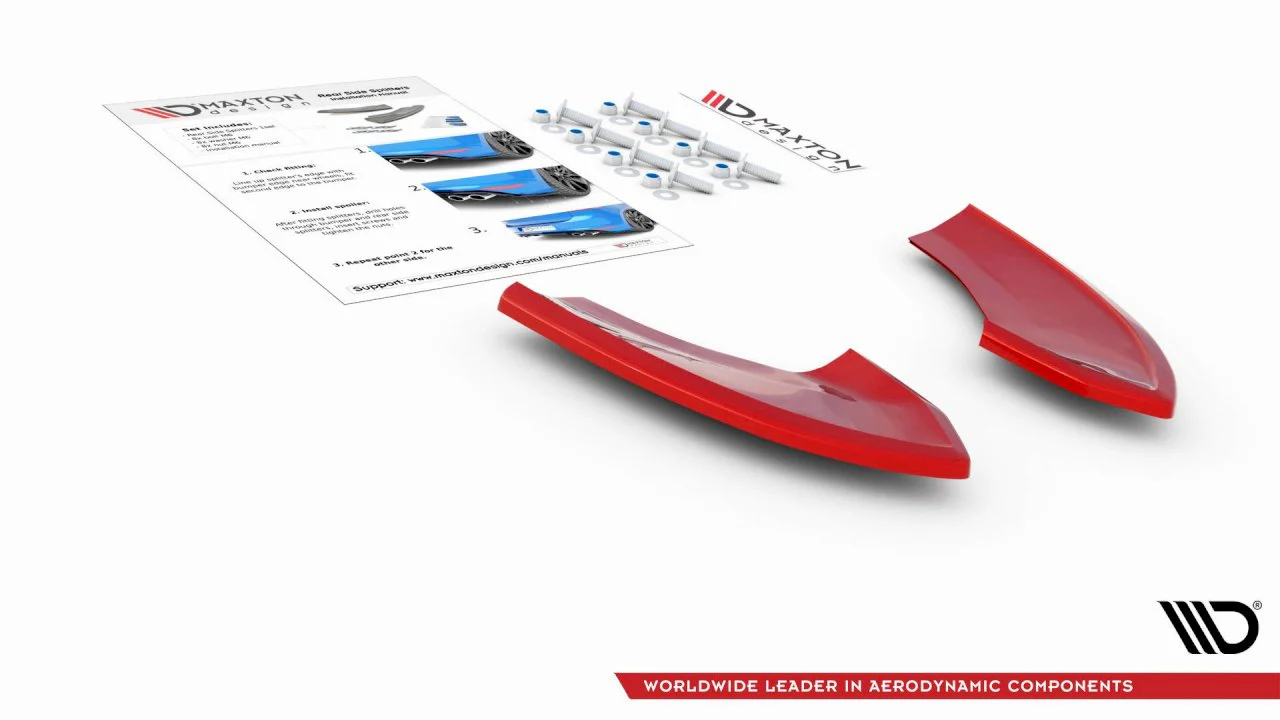 Maxton Design Rear Side Splitters/Spats For Volkswagen Golf MK7.5 GTI TCR (2019) - Image 12