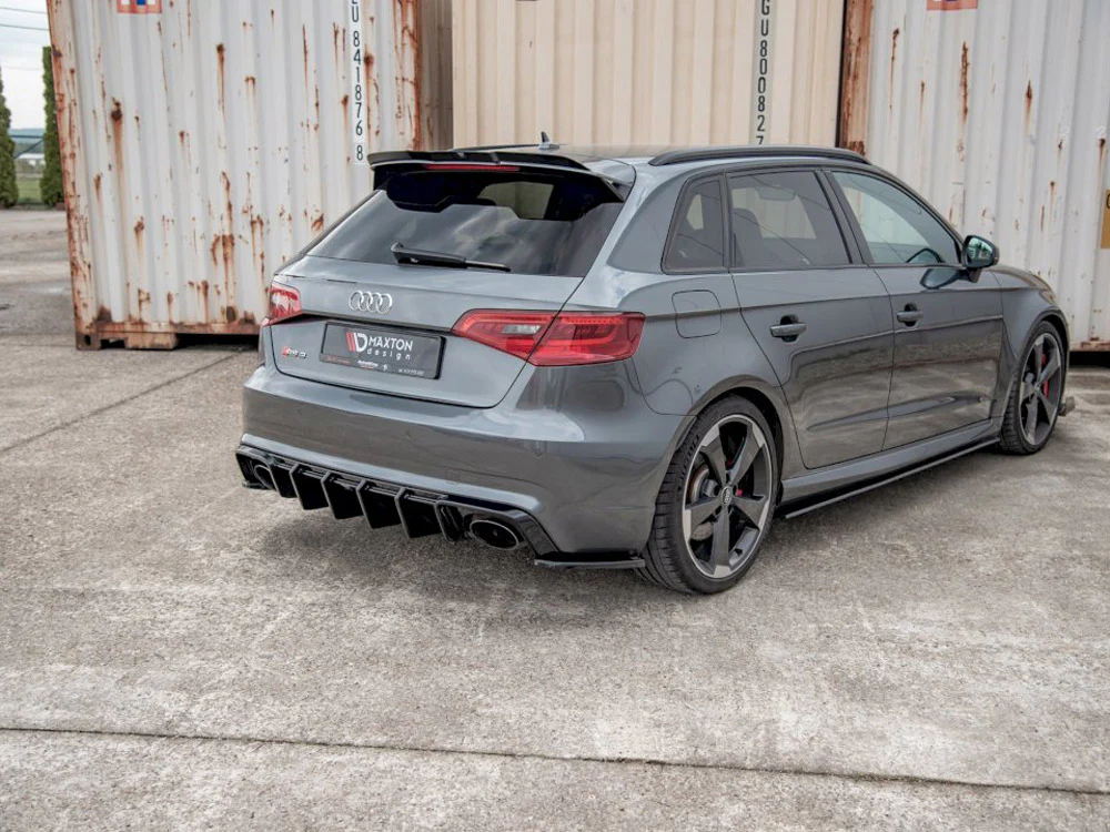 Maxton Design Rear Side Splitters/Spats V.2 For Audi RS3 8V Sportback (2015-2016) - Image 3