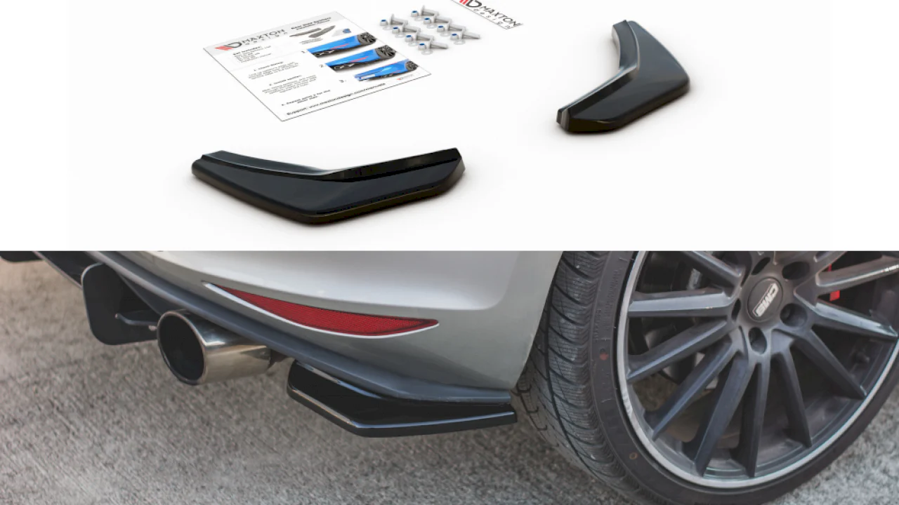 Maxton Design Rear Side Splitters/Spats V.2 For Volkswagen Golf MK7 GTI (2013-2016)