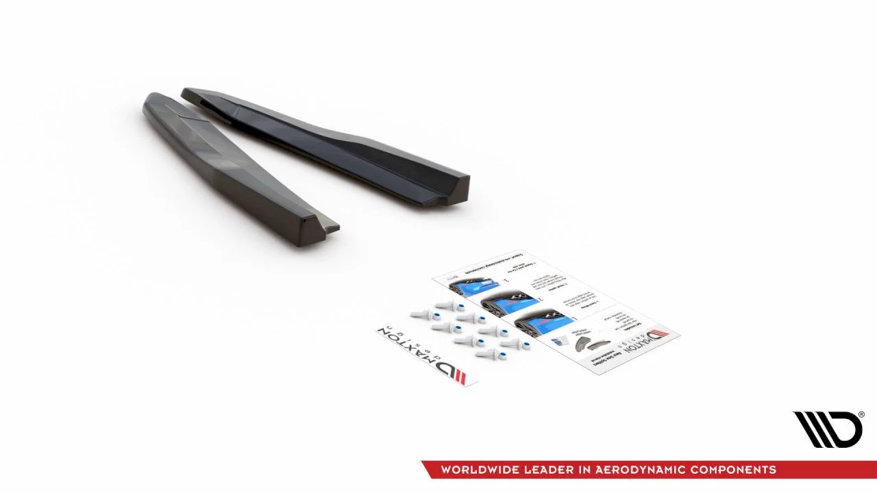 Maxton Design Rear Side Splitters/Spats V.3 For Skoda Octavia RS MK4 (2020+) - Image 4
