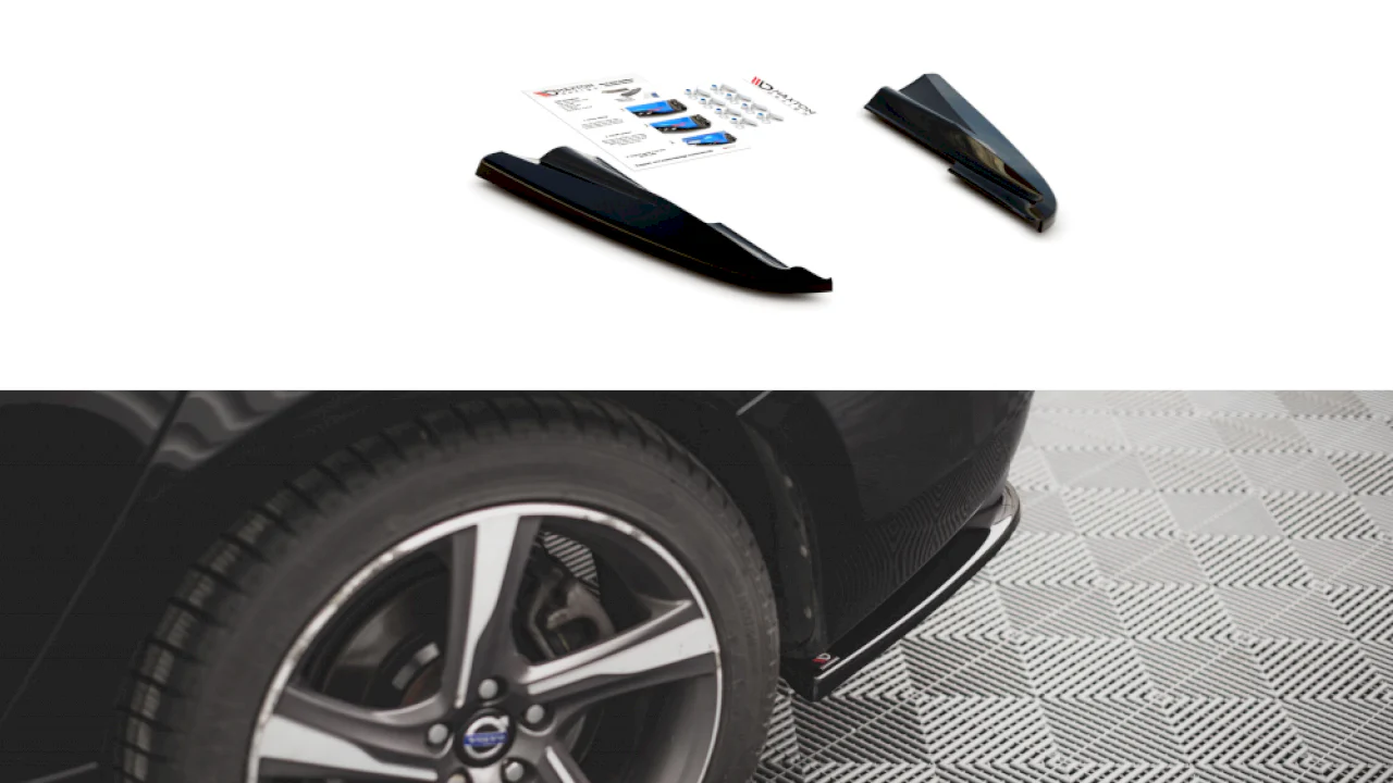 Maxton Design Rear Side Splitters for Volvo S60 R-Desgin MK2