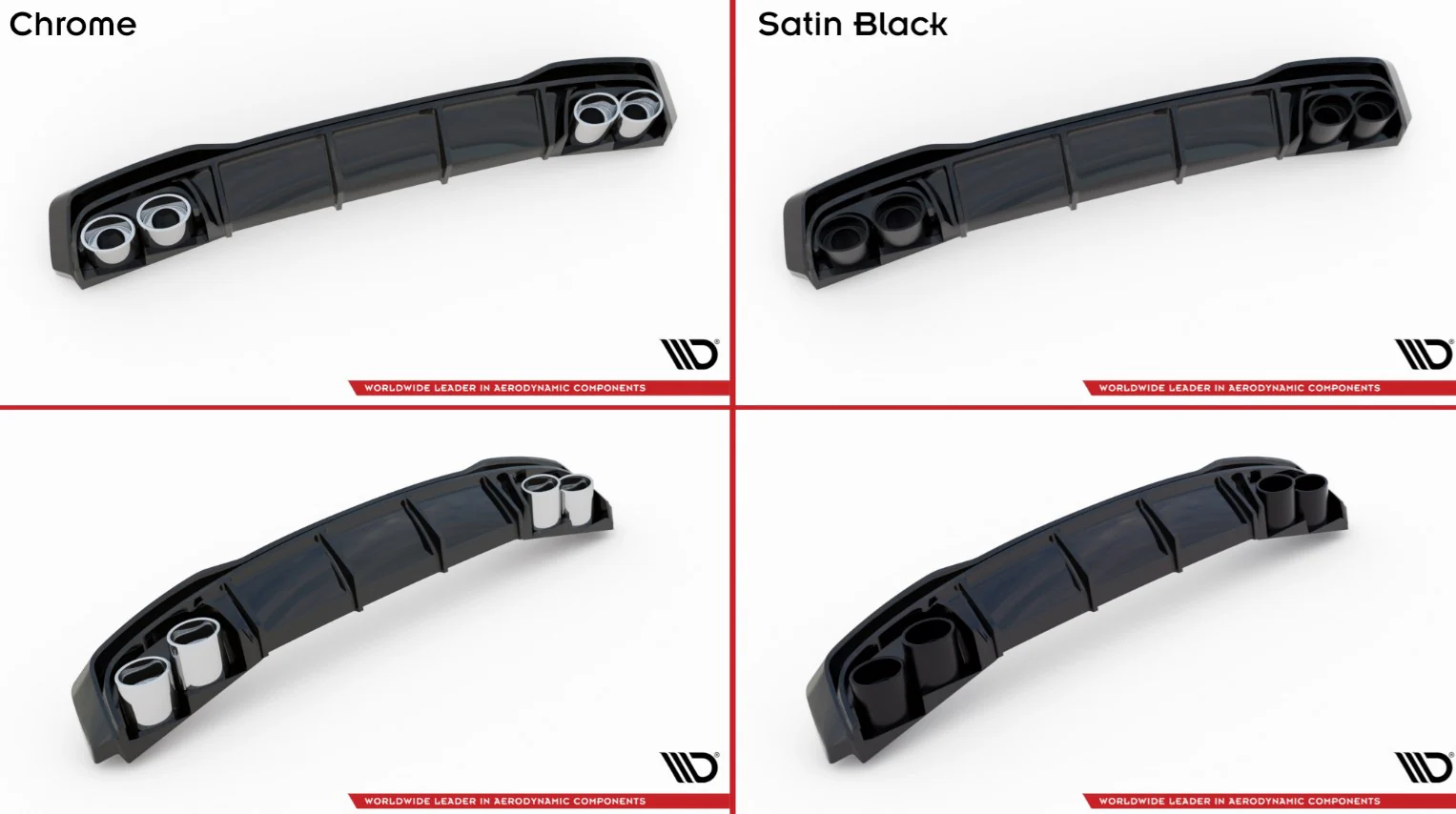 Maxton Design Rear Valance + Exhaust Ends Imitation Audi A3 S-Line Sportback 8Y (2020-) - Image 7