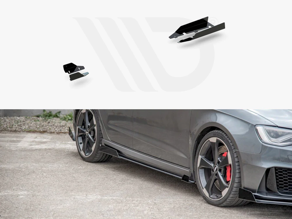 Maxton Design Side Skirt Flaps for Audi RS3 8V Sportback (2015-2016) - Image 3