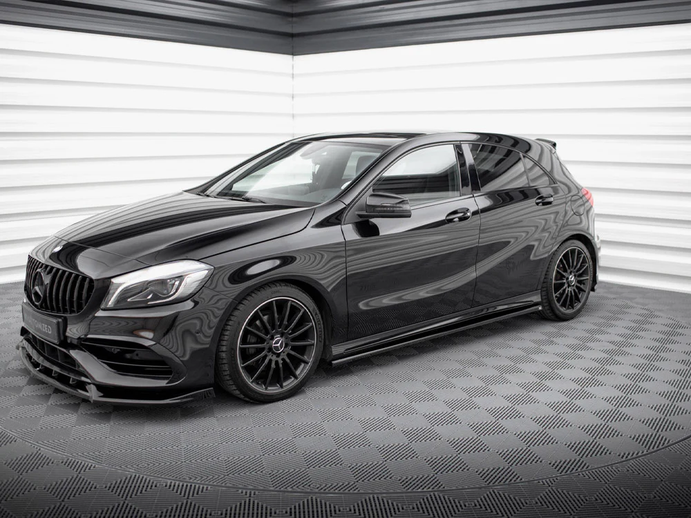 Maxton Design Side Skirts Diffusers Mercedes-Benz A AMG-Line W176 Facelift - Image 2