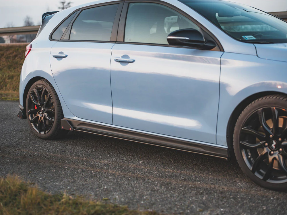 Maxton Design Side Skirts (+Flaps) V.5 for Hyundai i30N MK3 /MK3.5 Hatchback / Fastback (2017+) - Image 3