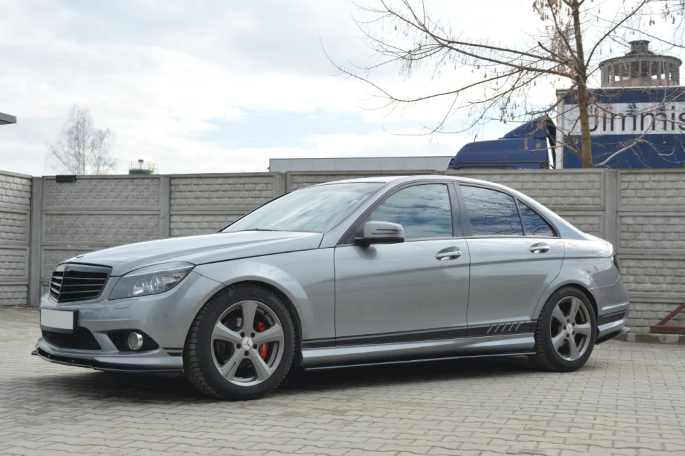 Maxton Design Side Skirts for Mercedes C-Class W204 AMG-Line (Pre-FL2010-2015) - Image 3