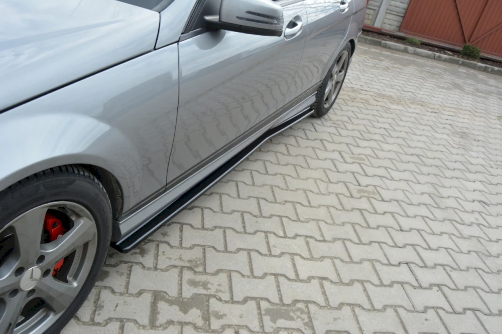 Maxton Design Side Skirts for Mercedes C-Class W204 AMG-Line (Pre-FL2010-2015) - Image 4