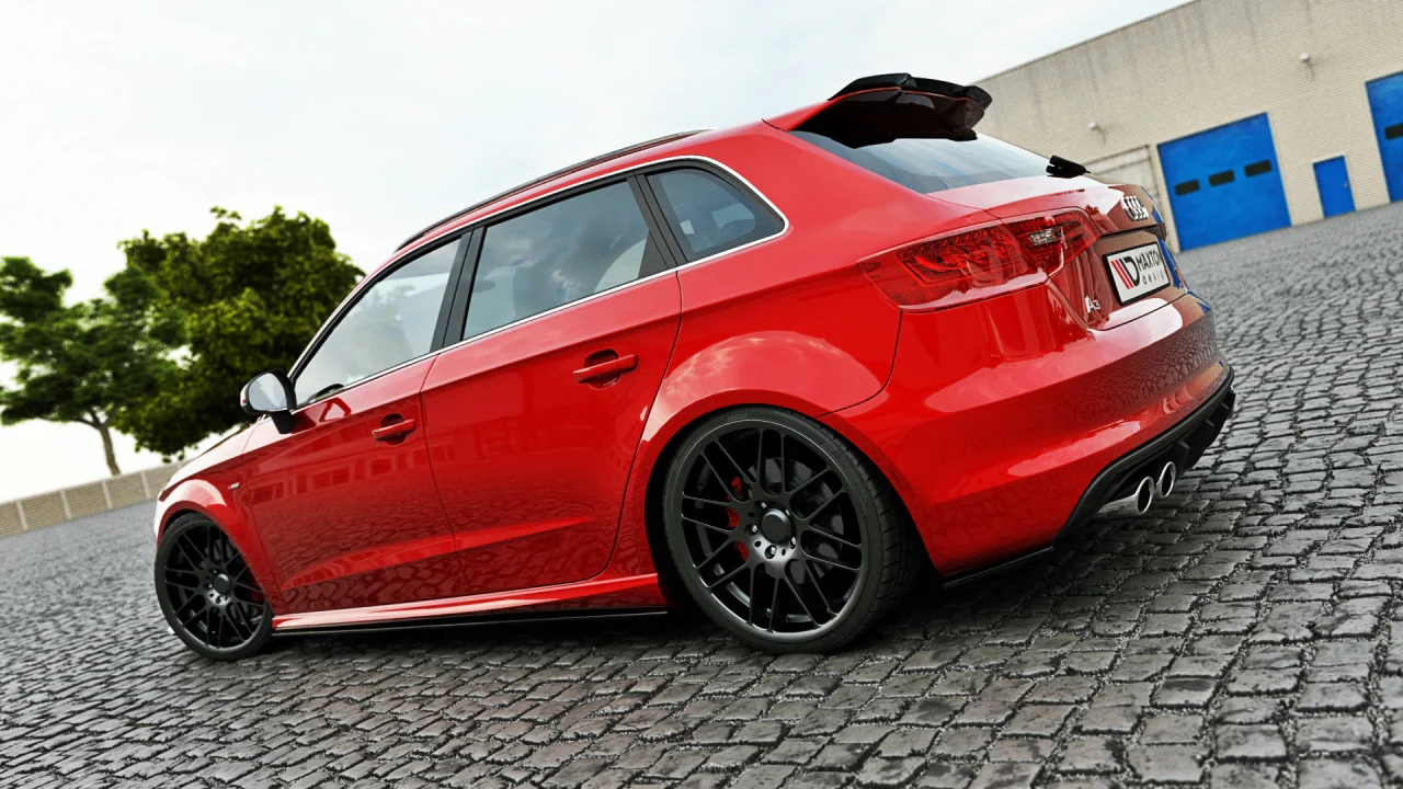 Maxton Design Spoiler Cap for Audi S3 / A3 S-Line 8V / 8V Facelift (Hatchback / Sportback) - Image 2