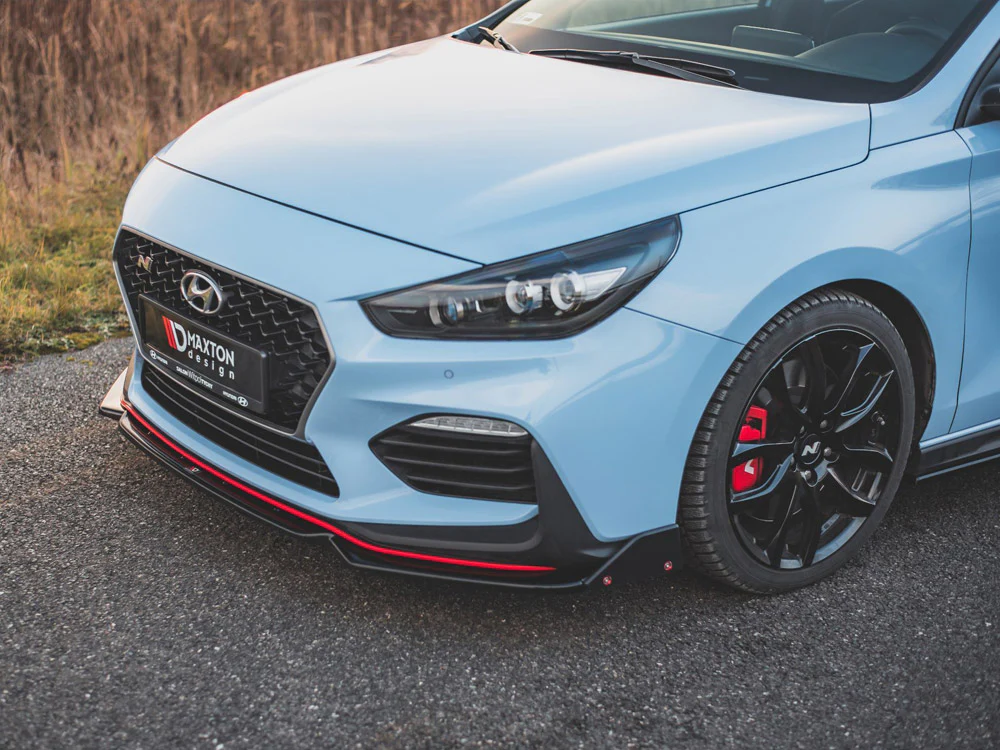 Maxton Design Front Splitter (+Flaps) V.6 for Hyundai i30N MK3 Hatchback / Fastback (2017-2020) - Image 3