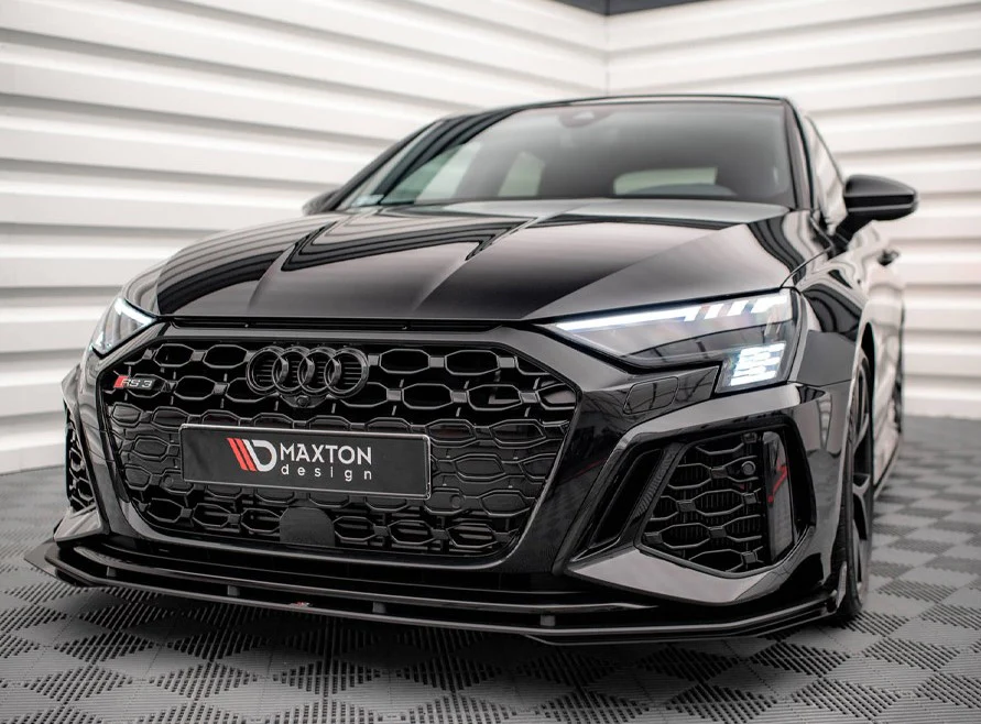 Maxton Design Street Pro Front Splitter V.1 (+Flaps) Audi RS3 Sportback 8Y - Image 2
