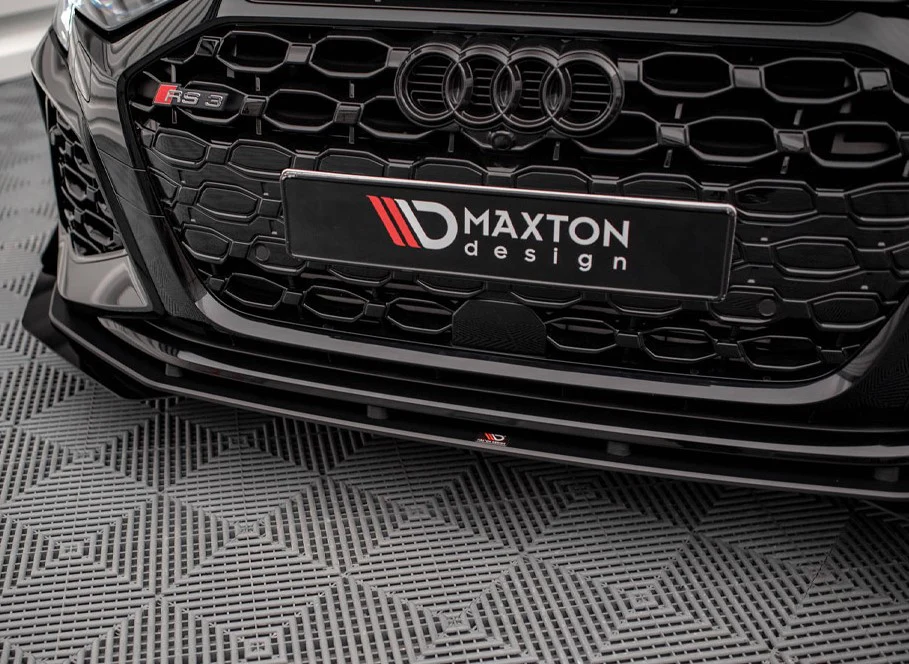 Maxton Design Street Pro Front Splitter V.1 (+Flaps) Audi RS3 Sportback 8Y - Image 4