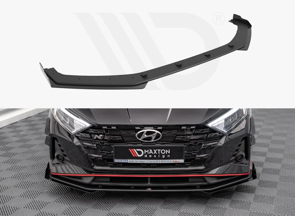 Maxton Design Street Pro Front Splitter V.1 (+Flaps) Hyundai i20 N Mk3