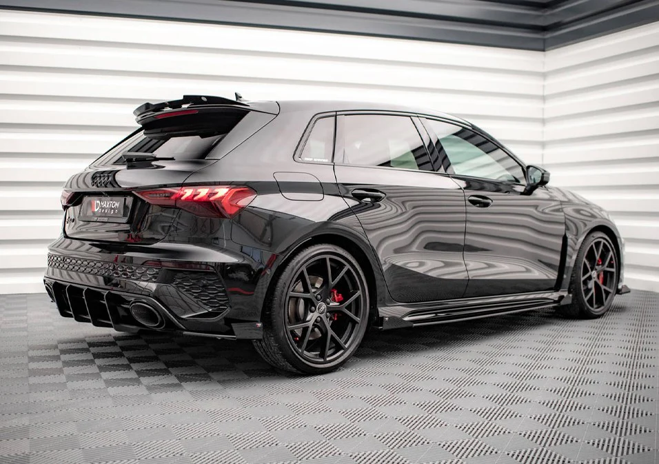 Maxton Design Street Pro Side Skirts Diffusers (+Flaps) Audi RS3 Sportback 8Y - Image 2