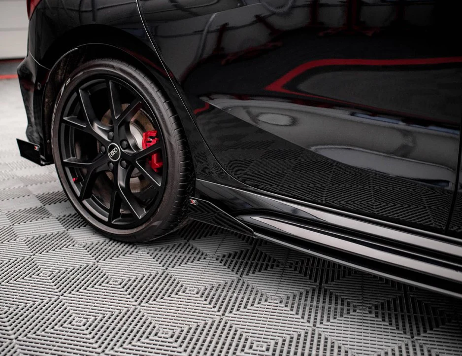 Maxton Design Street Pro Side Skirts Diffusers (+Flaps) Audi RS3 Sportback 8Y - Image 3