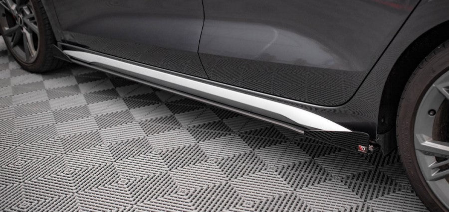 Maxton Design Street Pro Side Skirts Diffusers (+Flaps) Audi S3/A3 S-Line 8Y - Image 5