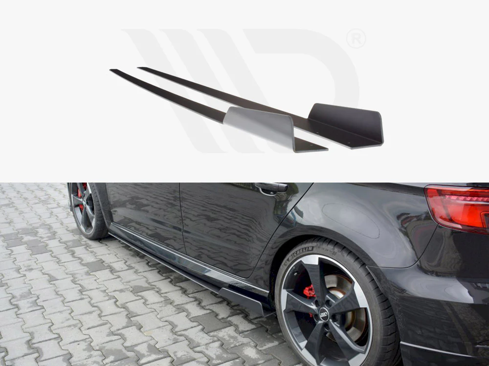 Maxton Racing Side Skirts V.2 for Audi RS3 8V Sportback Facelift (2017-2020) - Image 2