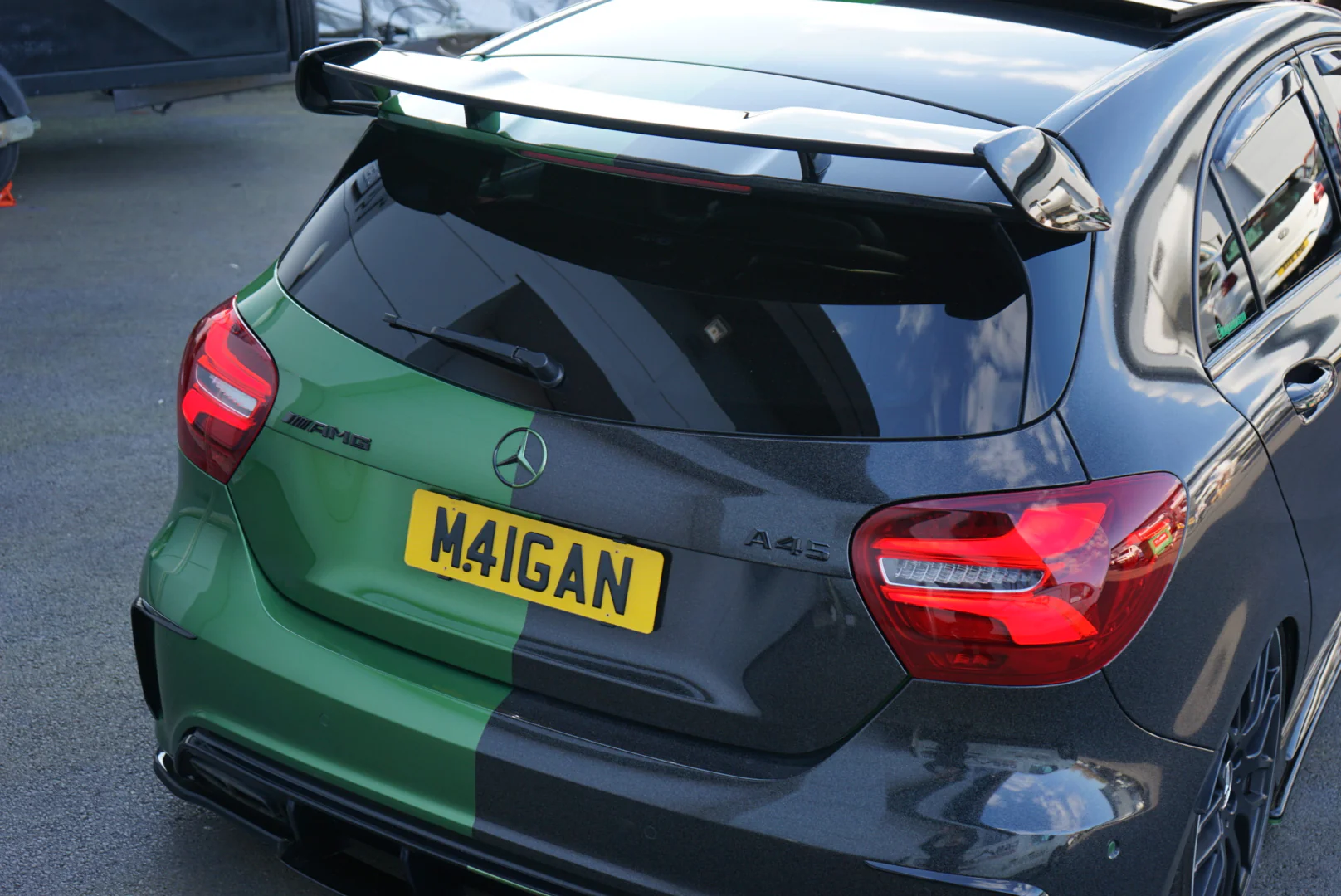 Mercedes A-Class OEM Style Aero Spoiler (W176 / 2013 - 2018 Models) (Black) - Image 2