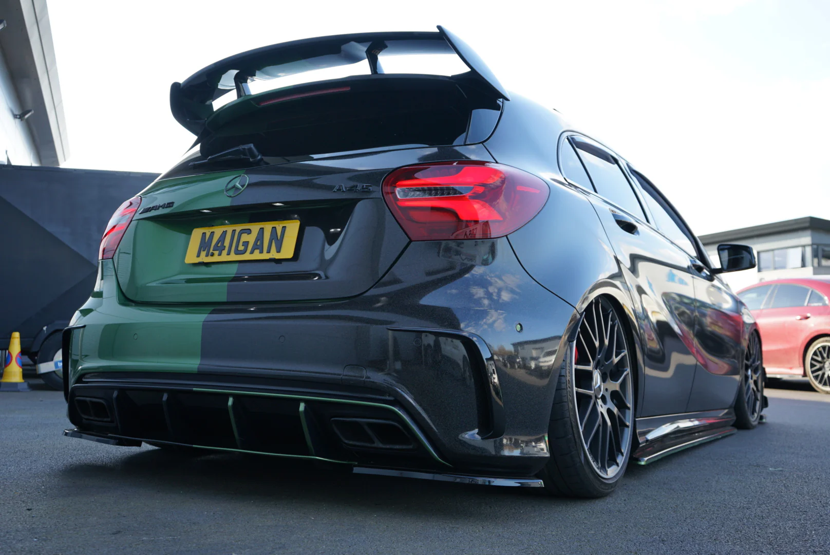 Mercedes A-Class OEM Style Aero Spoiler (W176 / 2013 - 2018 Models) (Black) - Image 5