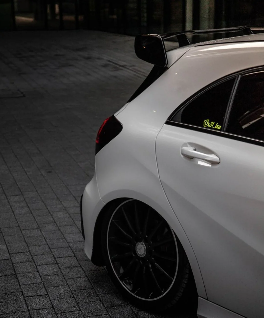 Mercedes A-Class OEM Style Aero Spoiler (W176 / 2013 - 2018 Models) (Black) - Image 6