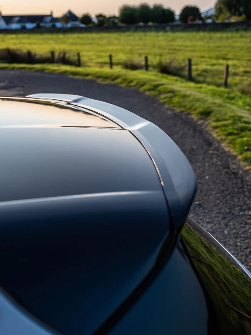Mercedes Benz A-Class Black / Carbon Fibre Spoiler Lip (W176 / 2013 - 2017 Models) - Image 2