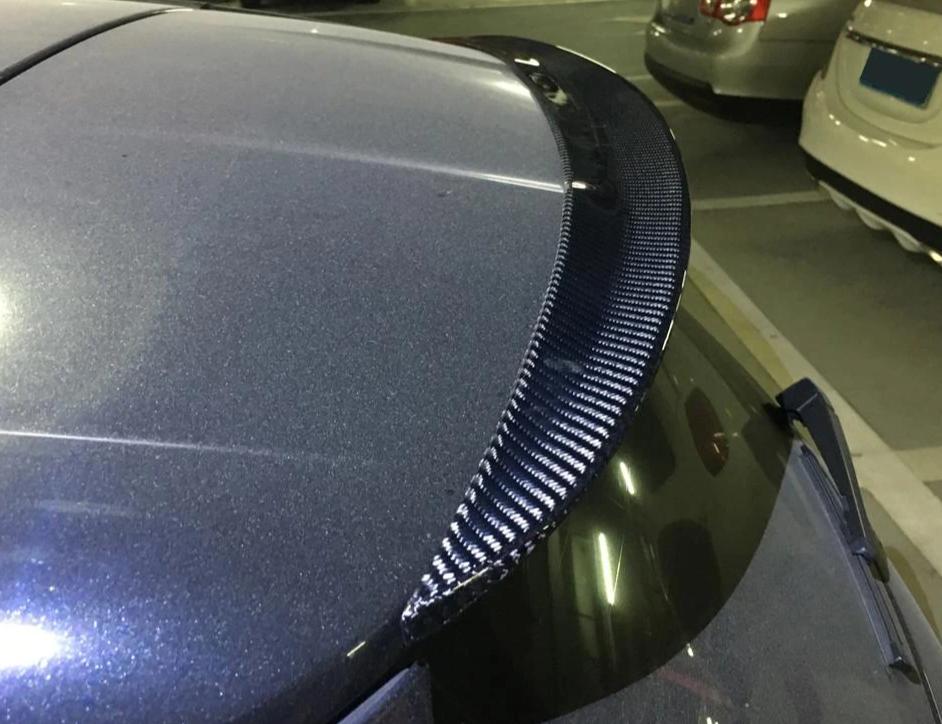 Mercedes Benz A-Class Black / Carbon Fibre Spoiler Lip (W176 / 2013 - 2017 Models) - Image 3