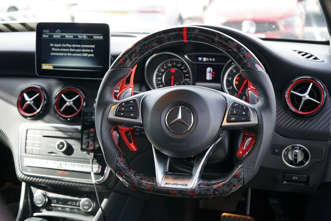Mercedes Benz A Class W176 Facelift Custom Carbon Fibre Steering Wheel (2014 - 2018 Models) - Image 2