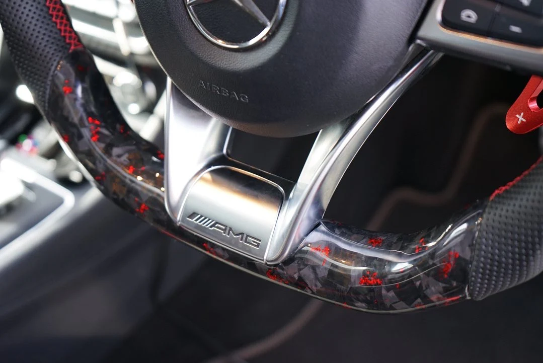 Mercedes Benz A Class W176 Facelift Custom Carbon Fibre Steering Wheel (2014 - 2018 Models) - Image 5