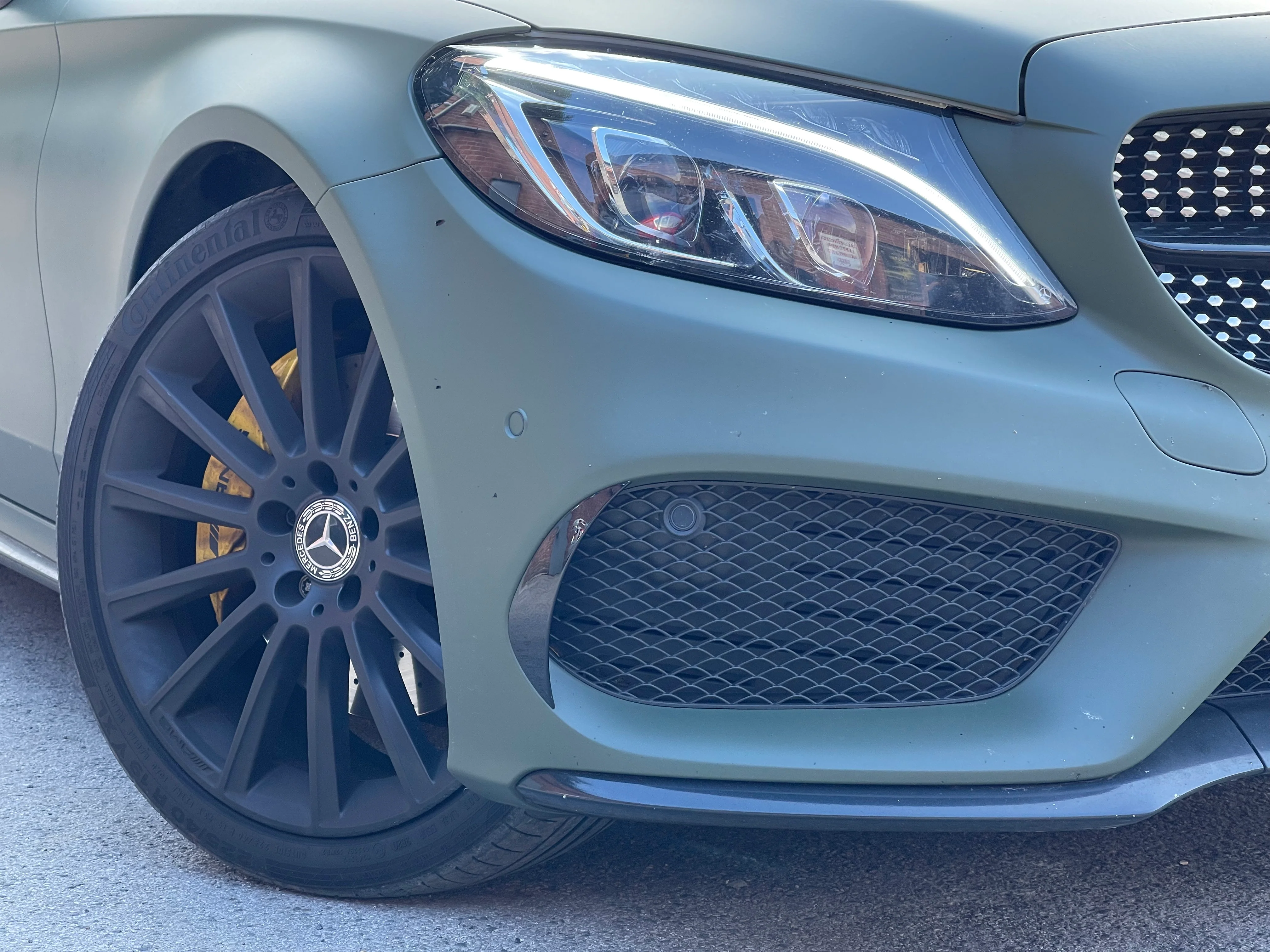 Front Bumper Canards for Mercedes C Class W205 (2015+ Models) - Image 2