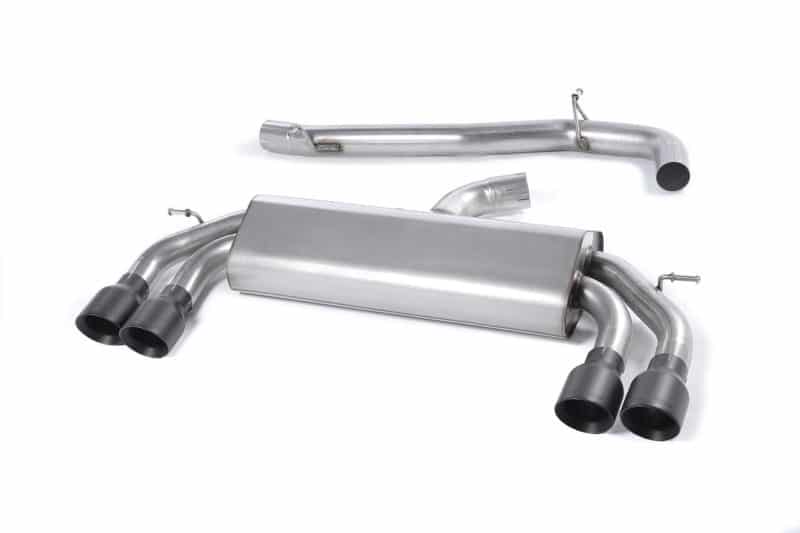 Milltek VW Golf MK7 R 2.0 TSI (300PS) (14+) Non-Valved Race System- Non-Resonated- Cerakote Black Round Tips