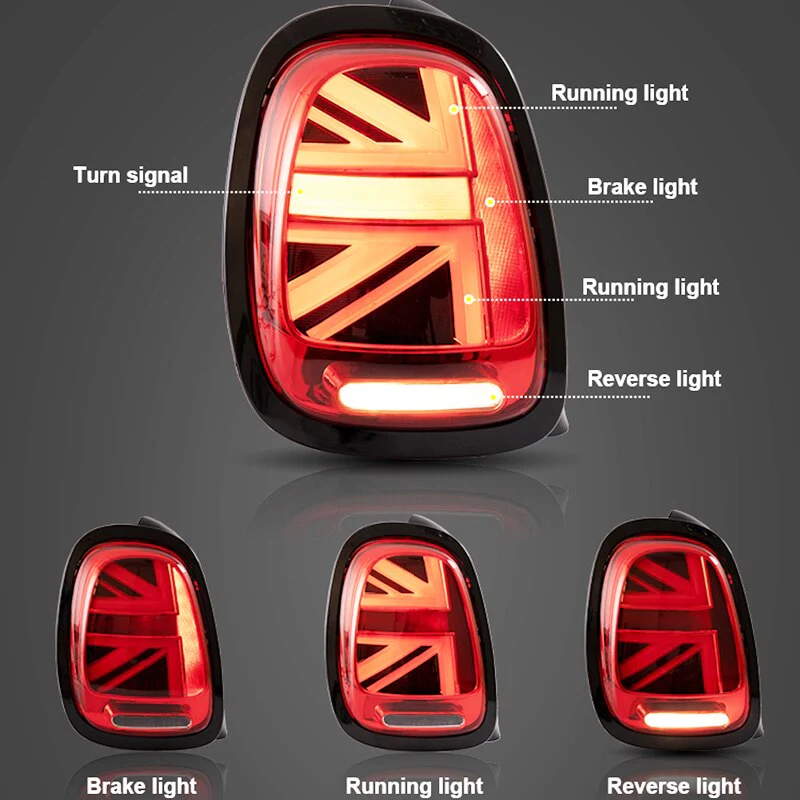 Mini Cooper F55 / F56 / F57 Union Jack Tail Lights (2014 - 2020 Models) - Image 2
