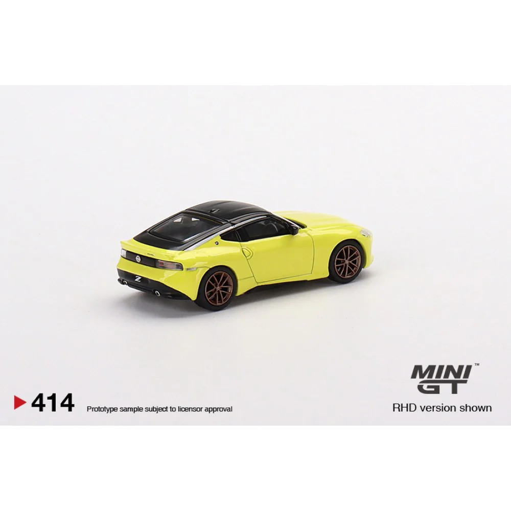 MINI GT - 1/64 NISSAN FAIRLADY Z PROTO NO. 414 SPEC 2023 IKAZUCHI YELLOW (RHD) - Image 3