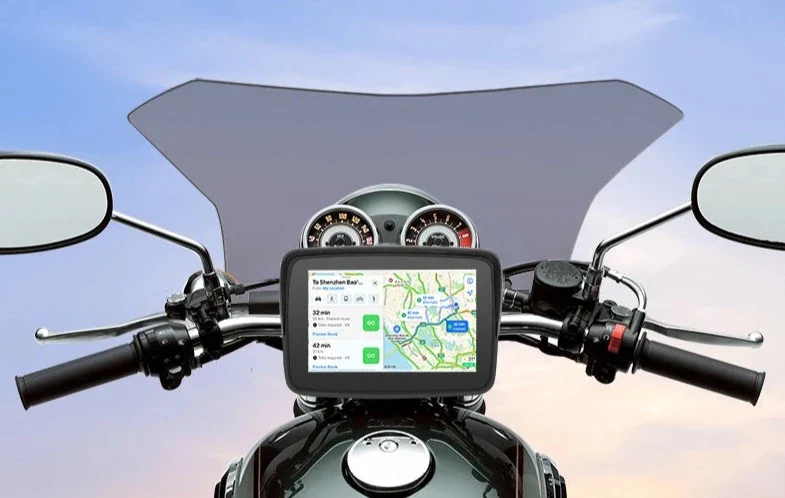 Motorcycle / ATV Wireless Apple Carplay / Android Auto Display & Bracket Kit IPX7 (Waterproof) - Image 2